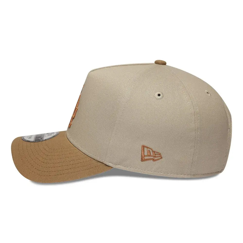 NEW ERA 9FORTY A-FRAME MLB LOS ANGELES DODGERS MOCHA MOUSSE GORRA AJUSTABLE BEIGE