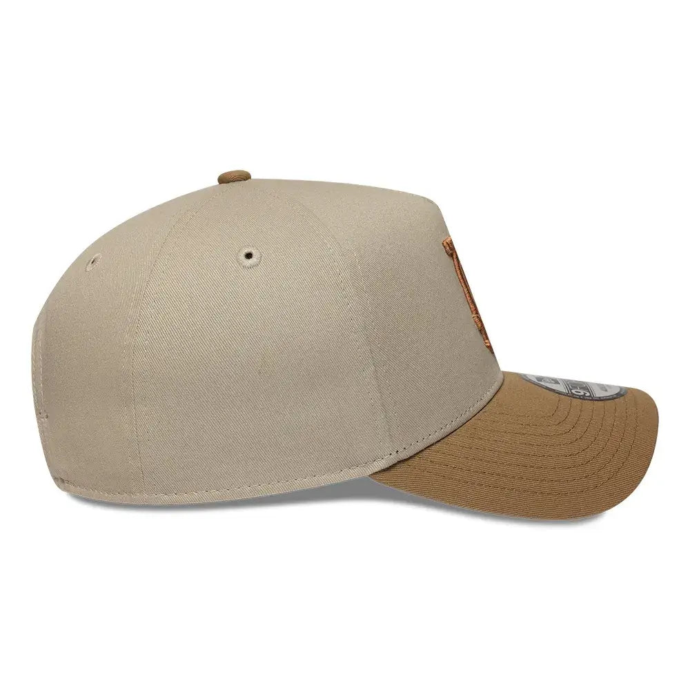 NEW ERA 9FORTY A-FRAME MLB LOS ANGELES DODGERS MOCHA MOUSSE GORRA AJUSTABLE BEIGE