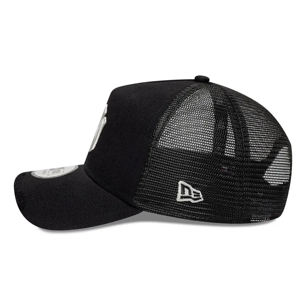 NEW ERA 9FORTY A-FRAME MLB NEW YORK YANKEES DAMAGED TWILL GORRA AJUSTABLE NEGRA