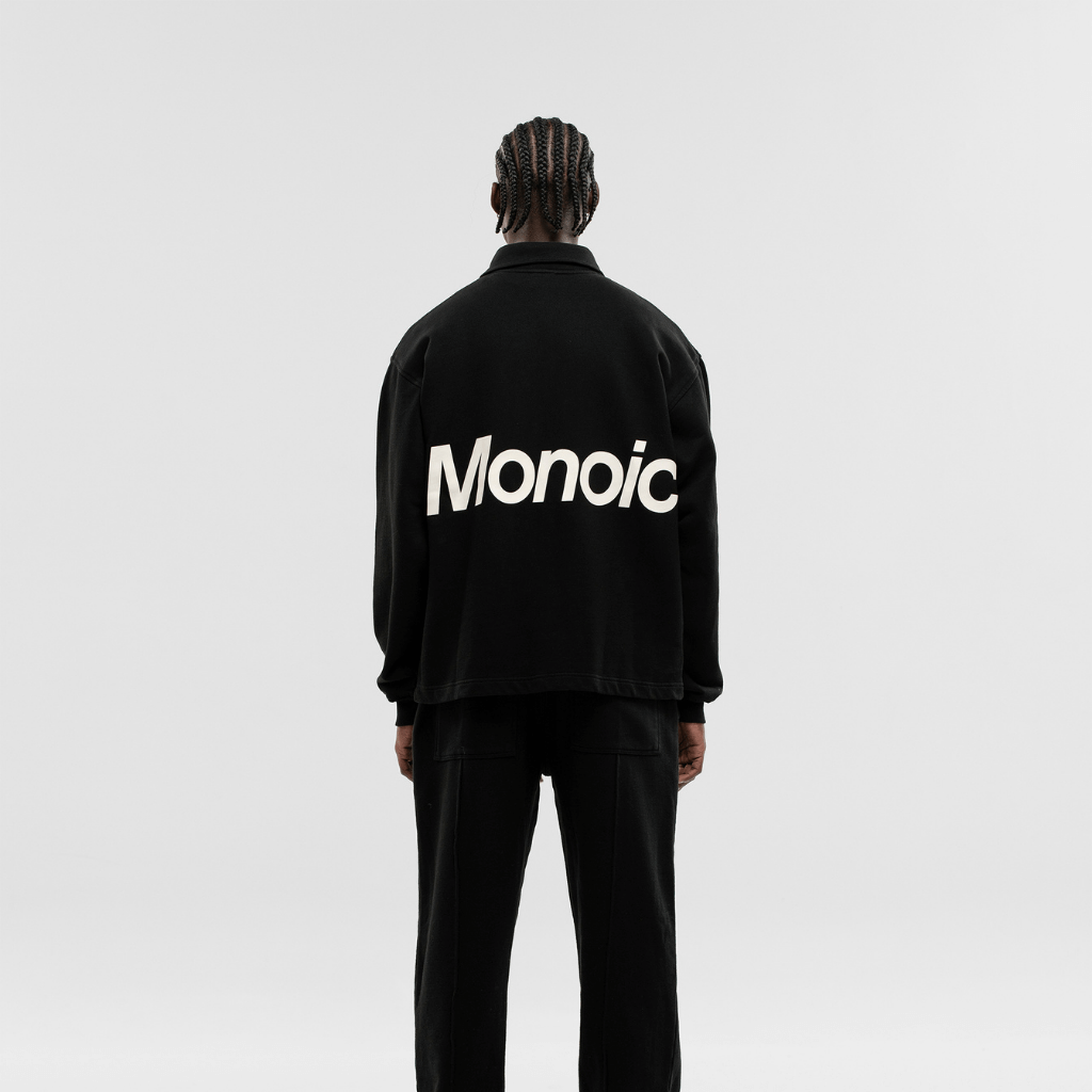 MONOIC TIMELESS V2 SACO QUARTER ZIP OVERSIZED NEGRO