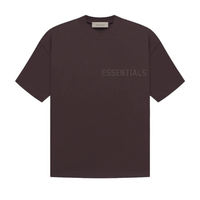 FEAR OF GOD ESSENTIALS CAMISETA OVERSIZE BASICA MORADA OSCURO