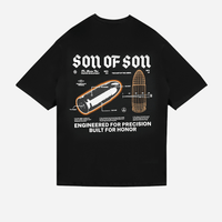 SON OF SON DALLAS TEXAS PRECISION DIVISION CAMISETA OVERSIZED NEGRA