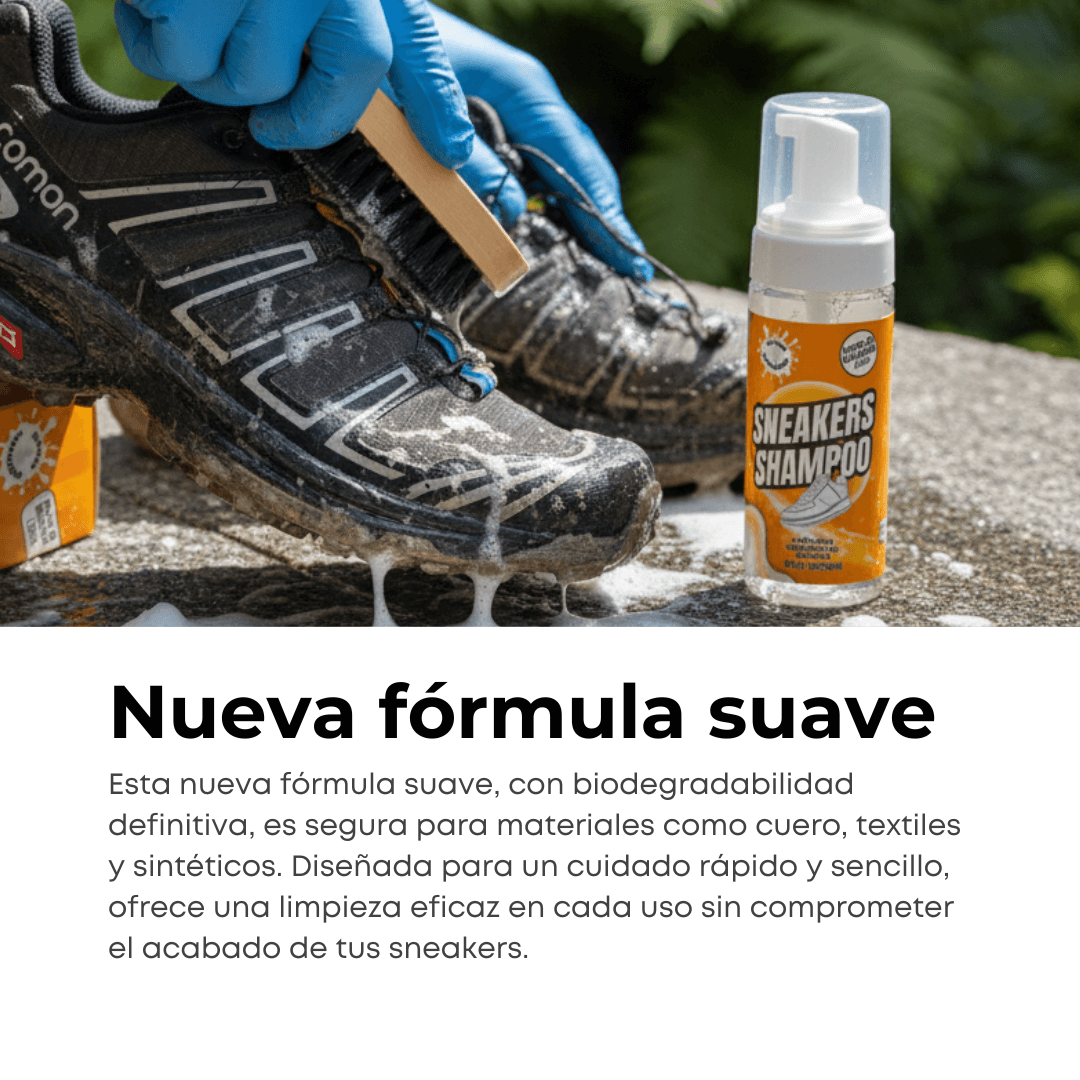 ESPUMA SHAMPOO LIMPIADOR PARA TENIS Y ZAPATOS LAVADO
