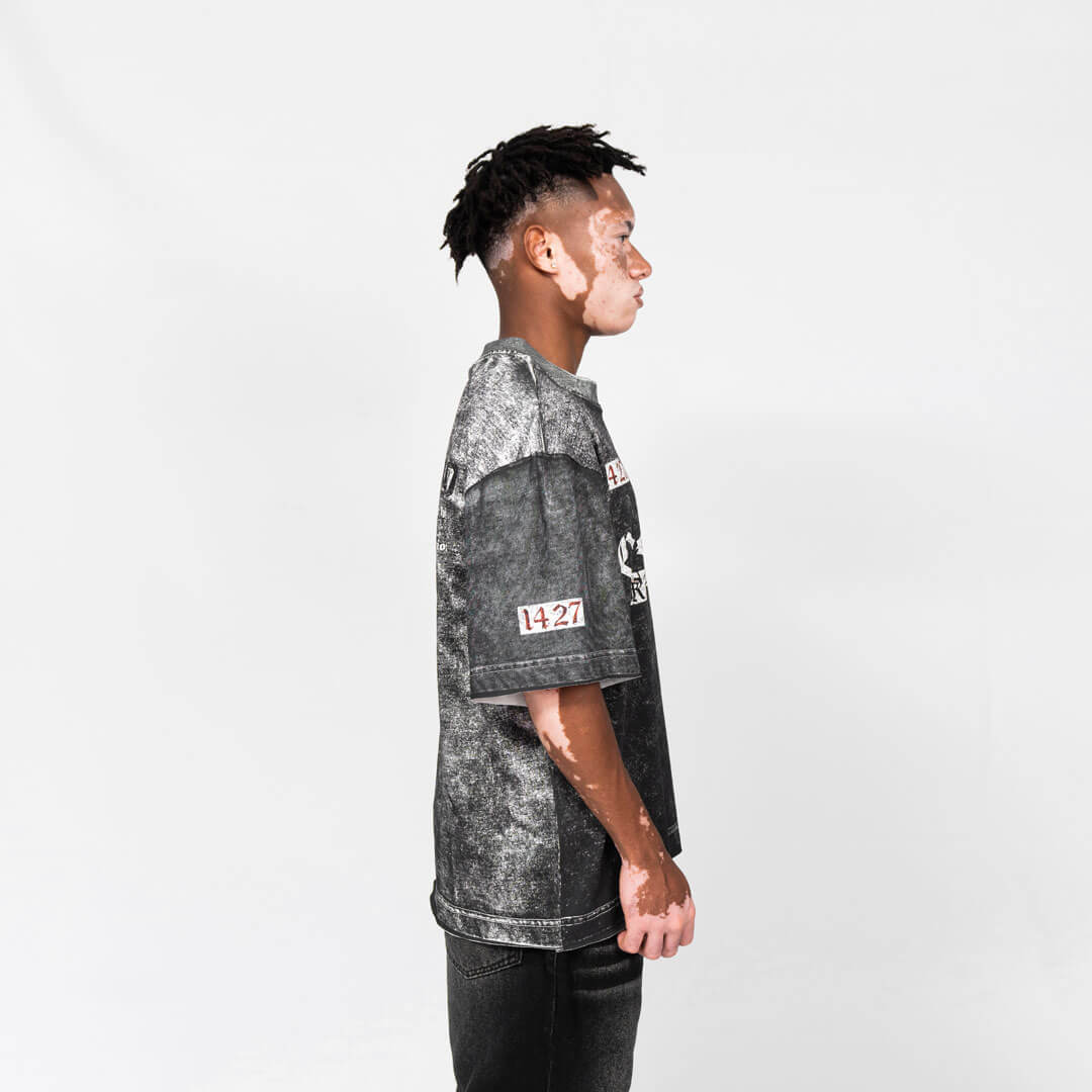 CREEP BRAND RELIQUIES NOIR CAMISETA OVERSIZE GRIS OSCURA