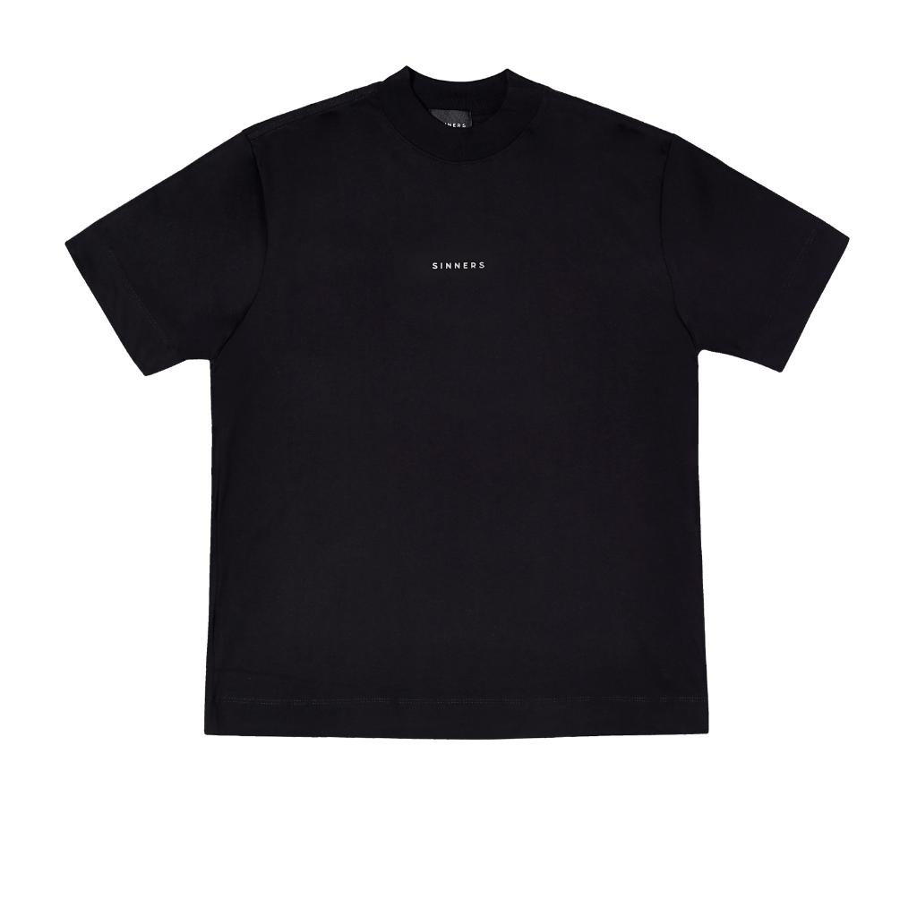 SINNERS GARMENTS LOGO CAMISETA OVERSIZE NEGRA