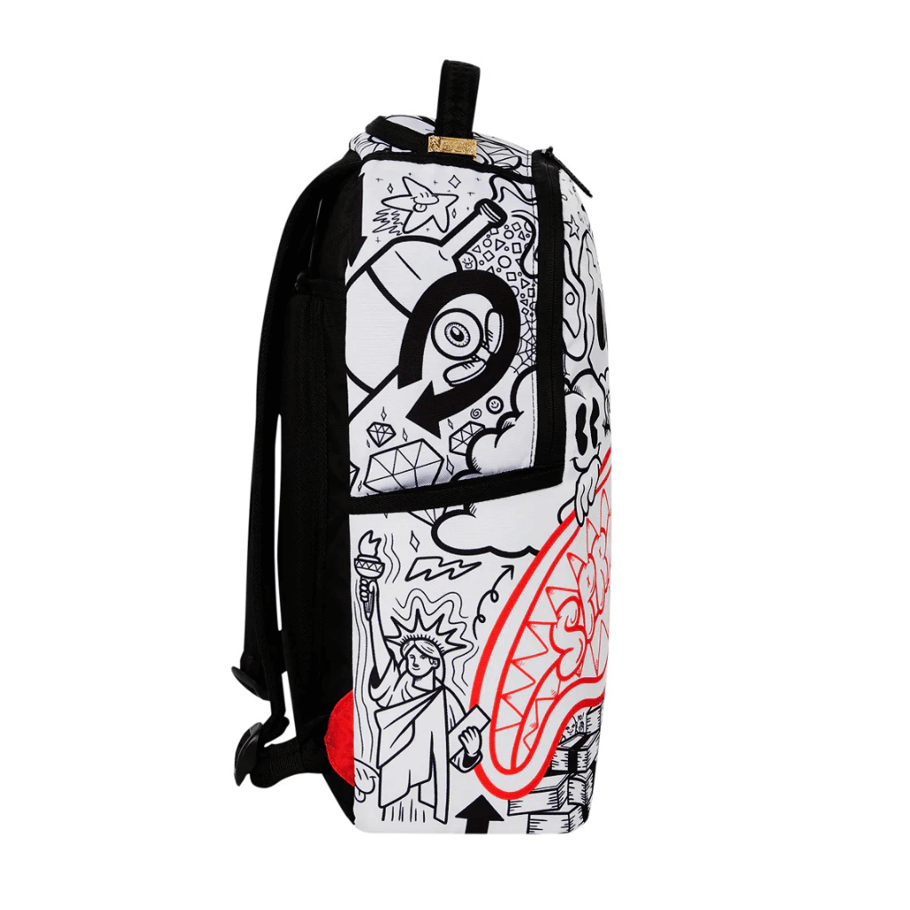 MORRAL SPRAYGROUND ACCIDENTAL DOODLE DLXSR BLANCO