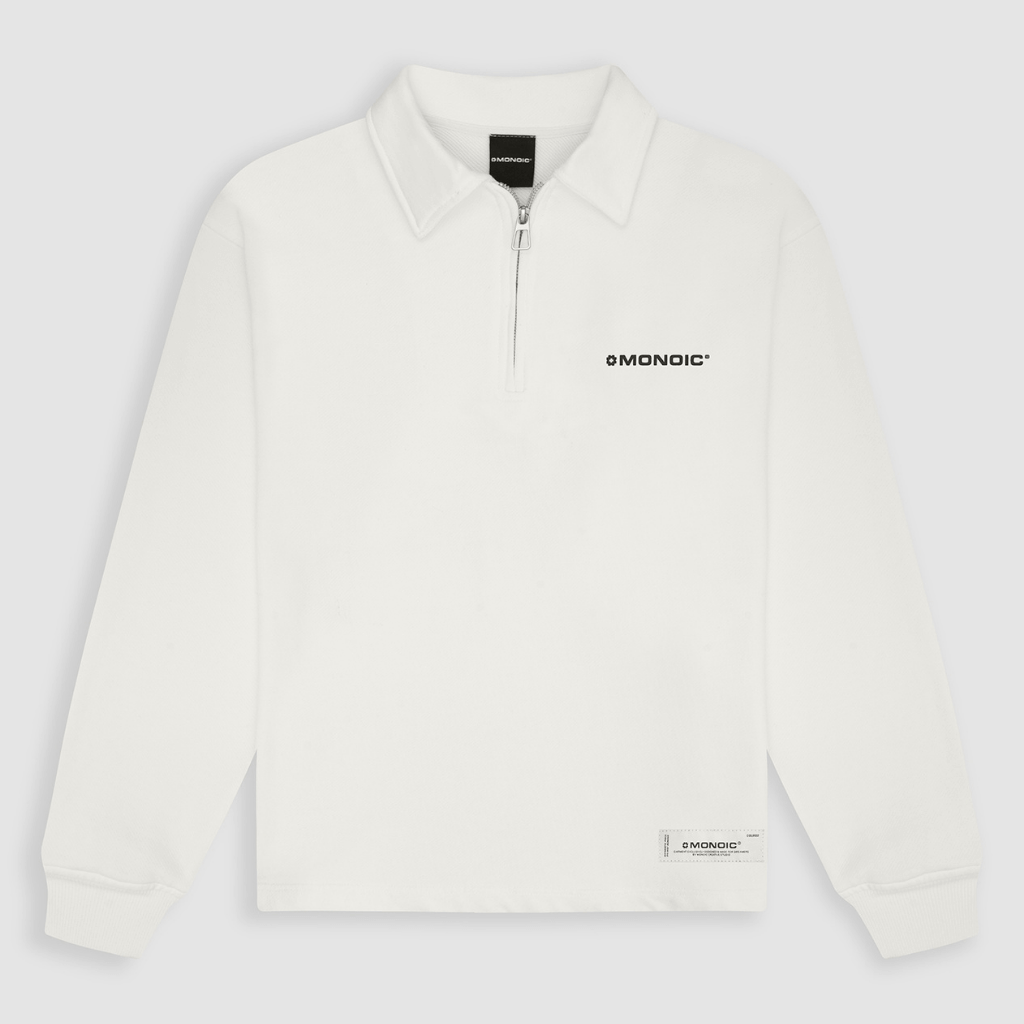 MONOIC TIMELESS V2 SACO QUARTER ZIP OVERSIZED BLANCO