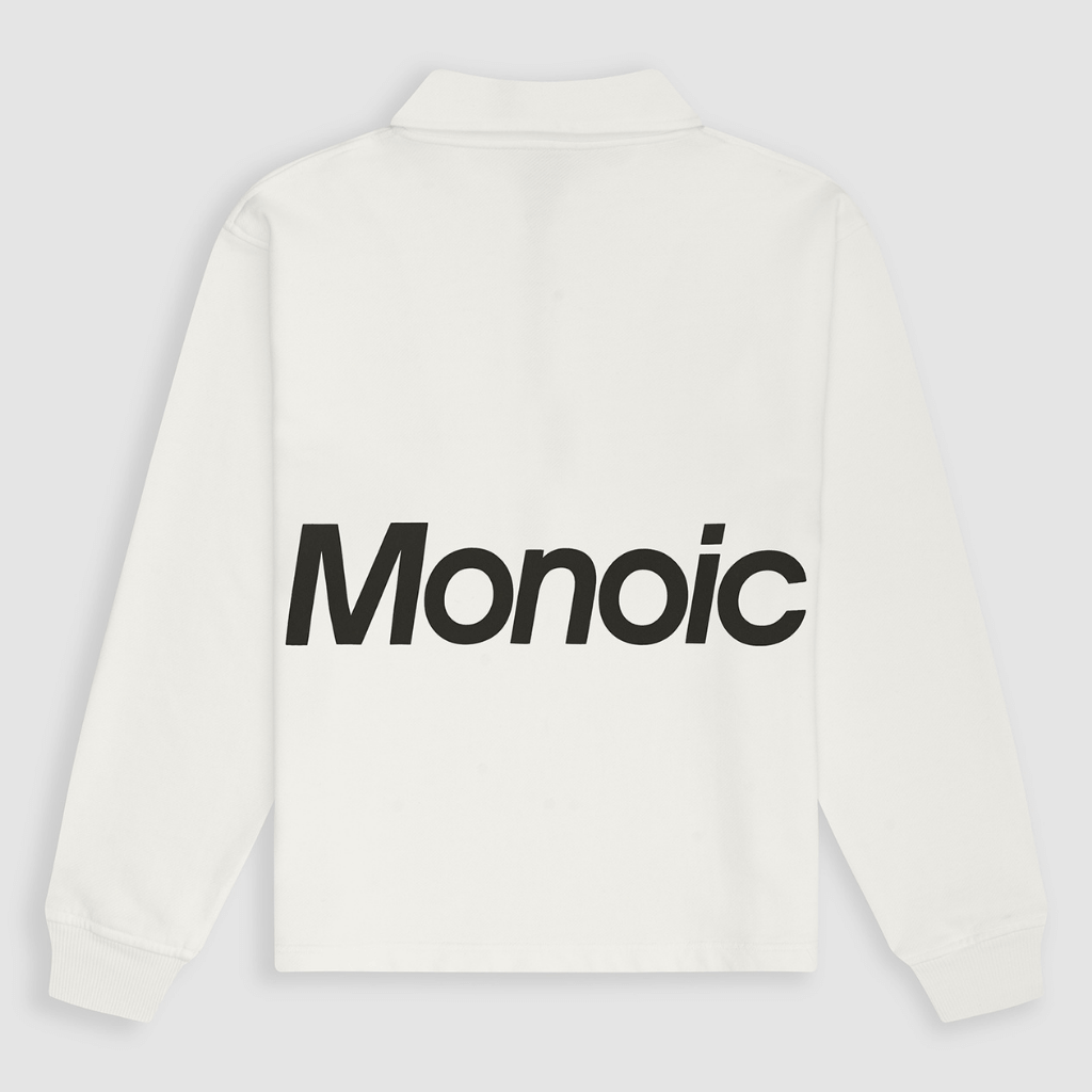 MONOIC TIMELESS V2 SACO QUARTER ZIP OVERSIZED BLANCO