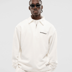 MONOIC TIMELESS V2 SACO QUARTER ZIP OVERSIZED BLANCO
