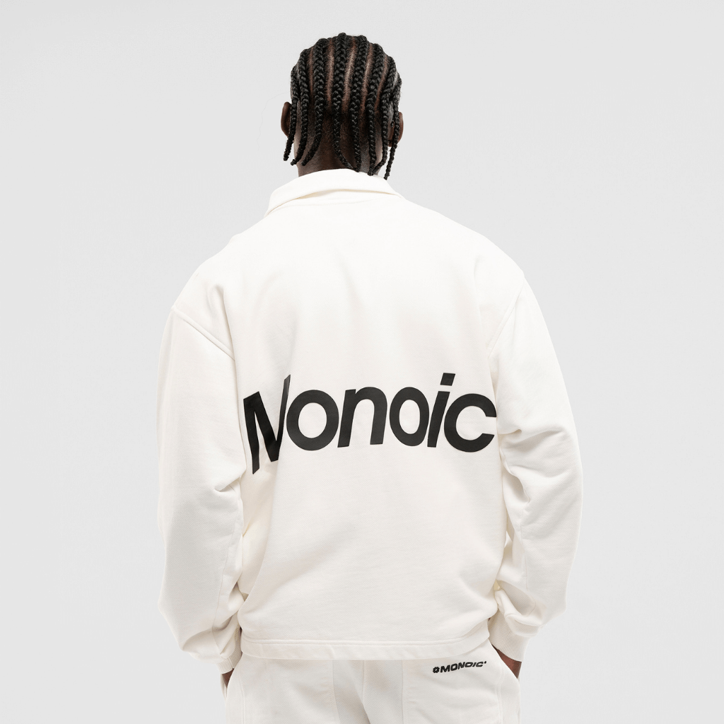 MONOIC TIMELESS V2 SACO QUARTER ZIP OVERSIZED BLANCO