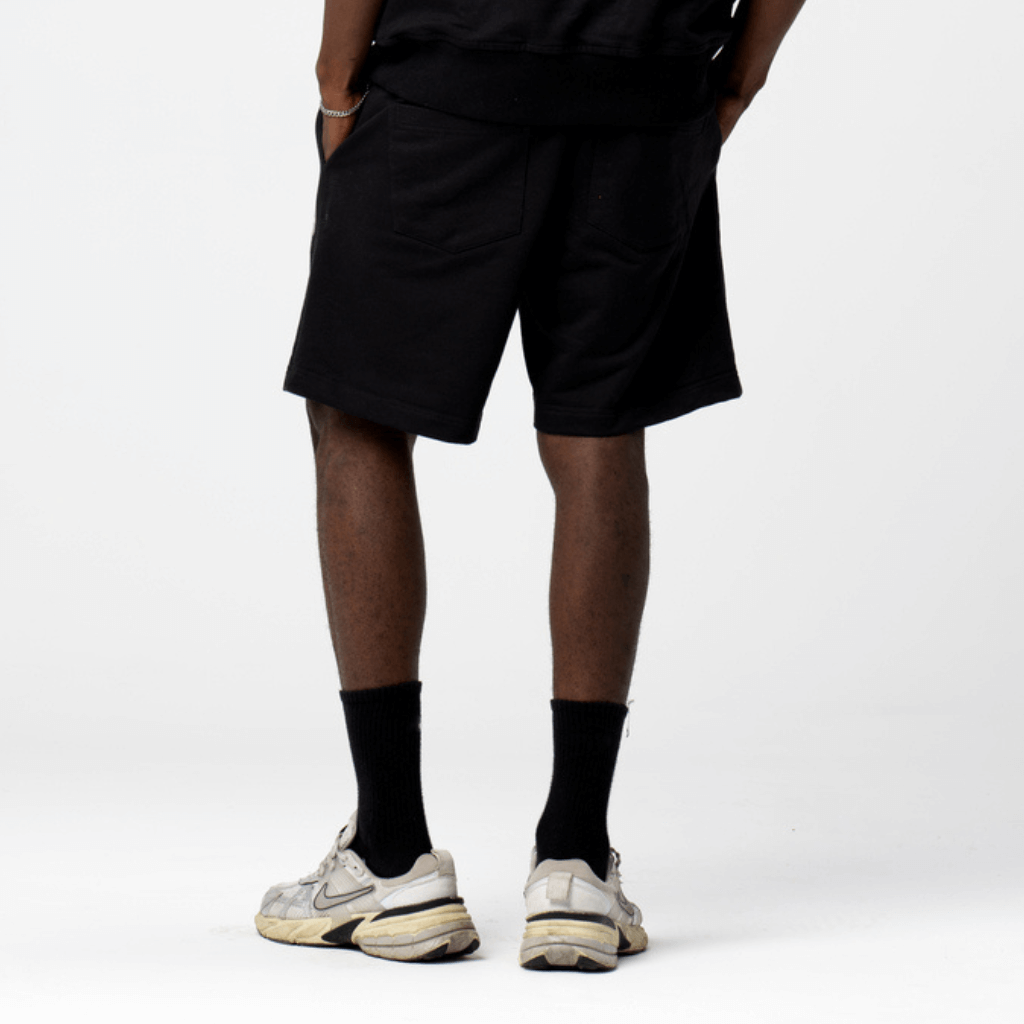 AP CROWN GODS LANGUAGE GRID SHORTS NEGROS