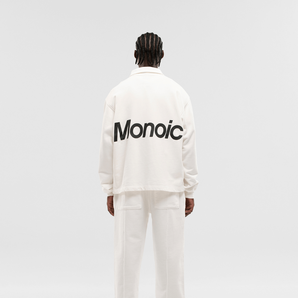 MONOIC TIMELESS V2 SACO QUARTER ZIP OVERSIZED BLANCO