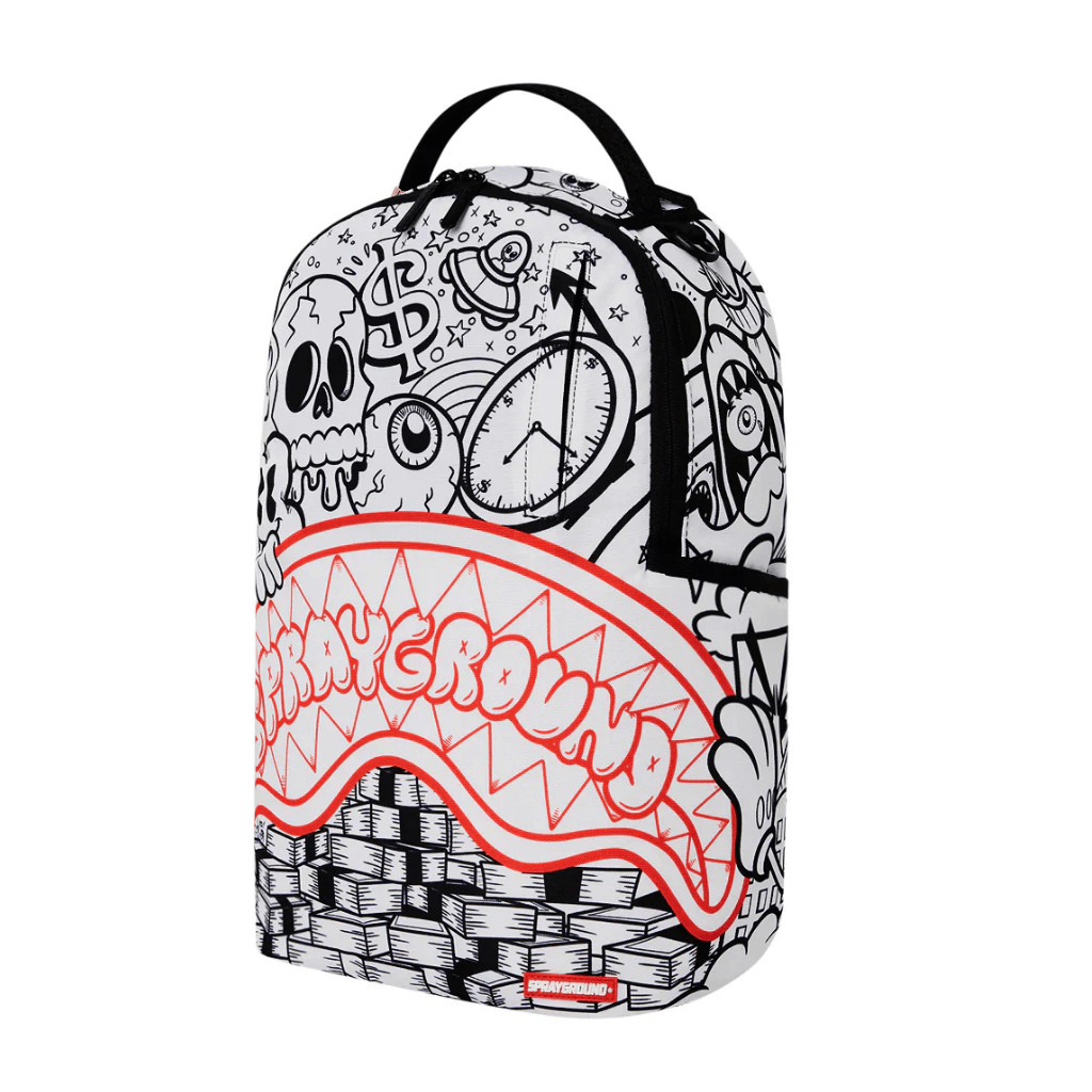 MORRAL SPRAYGROUND ACCIDENTAL DOODLE DLXSR BLANCO