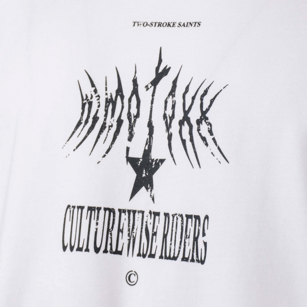 CULTUREWISE TWO STROKE SAINTS CAMISETA OVERSIZED SAINTS BLANCA