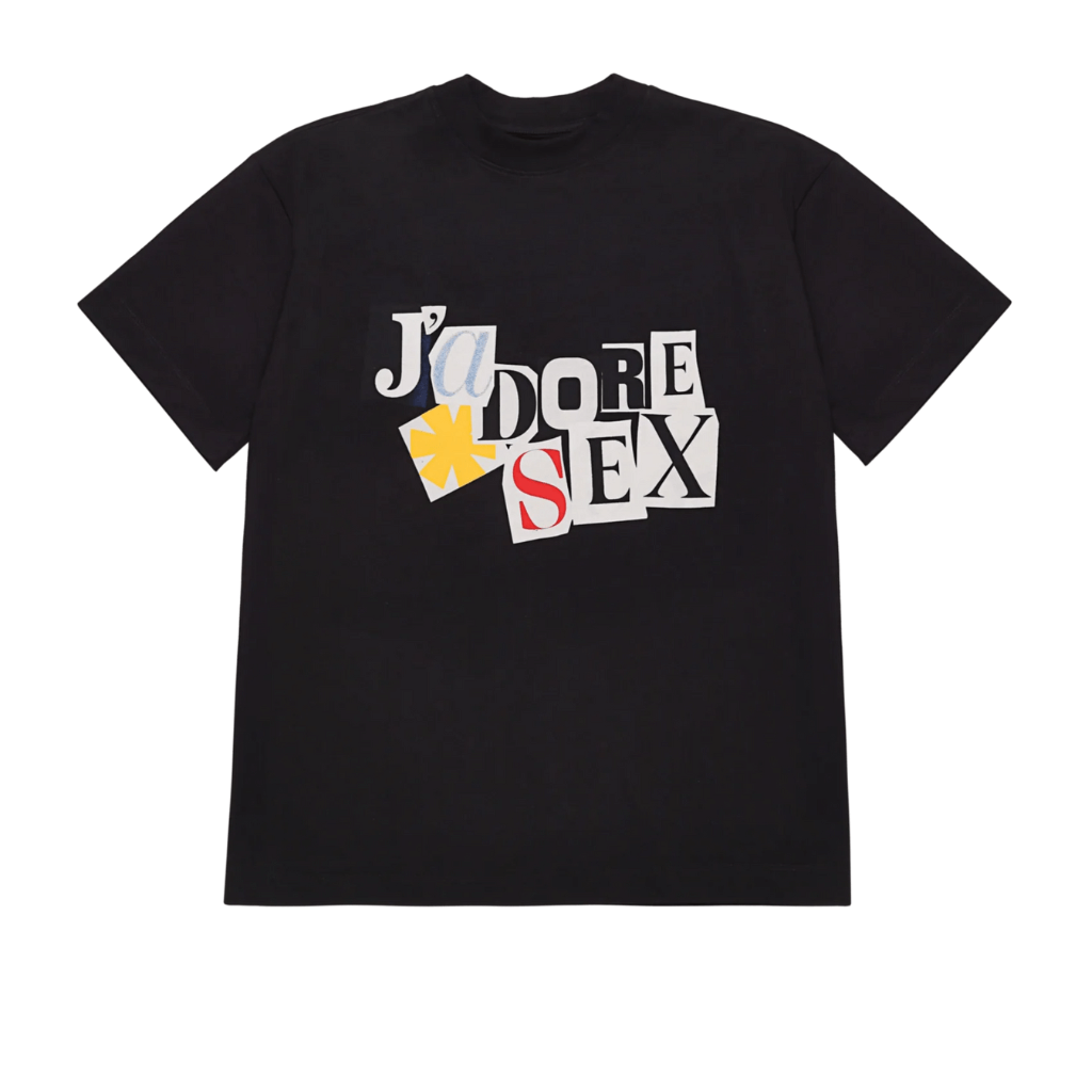 SINNERS J'ADORE SEX CAMISETA OVERSIZED NEGRA