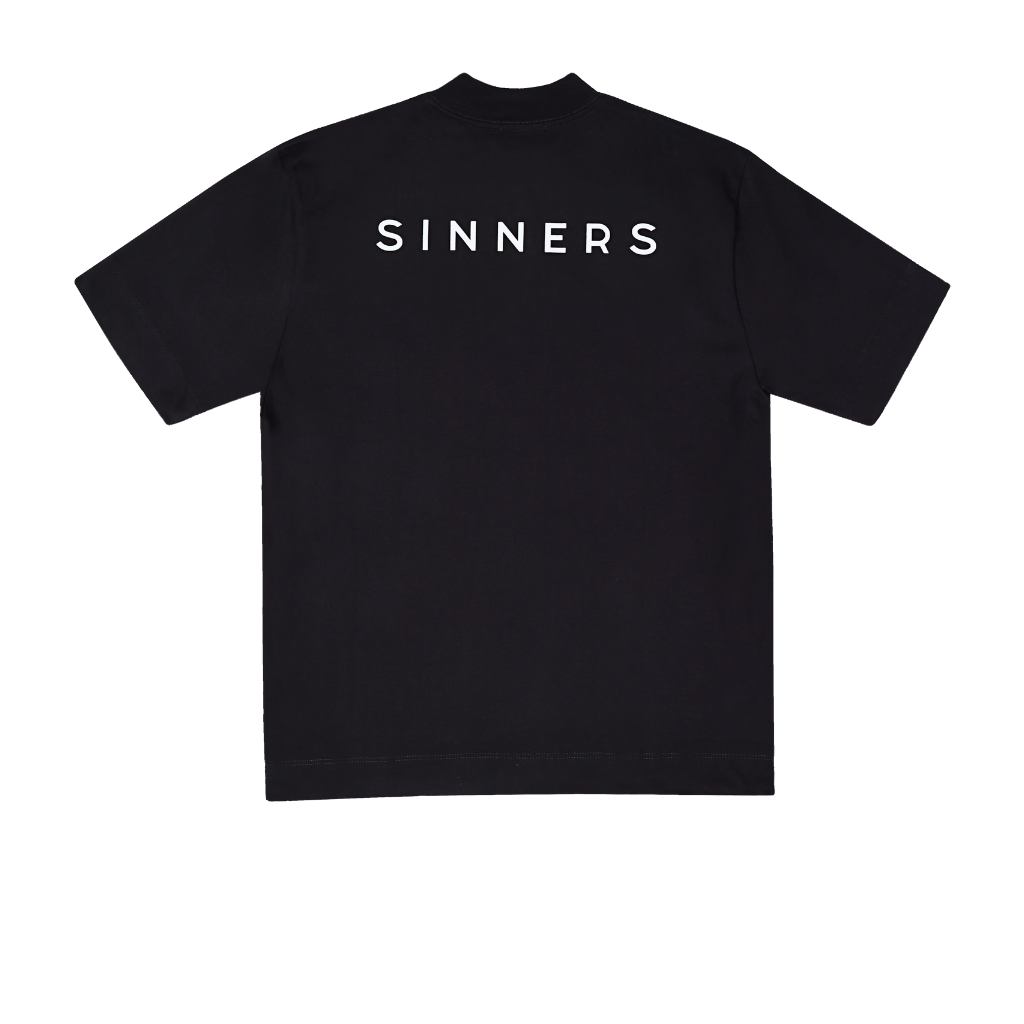 SINNERS GARMENTS LOGO CAMISETA OVERSIZE NEGRA