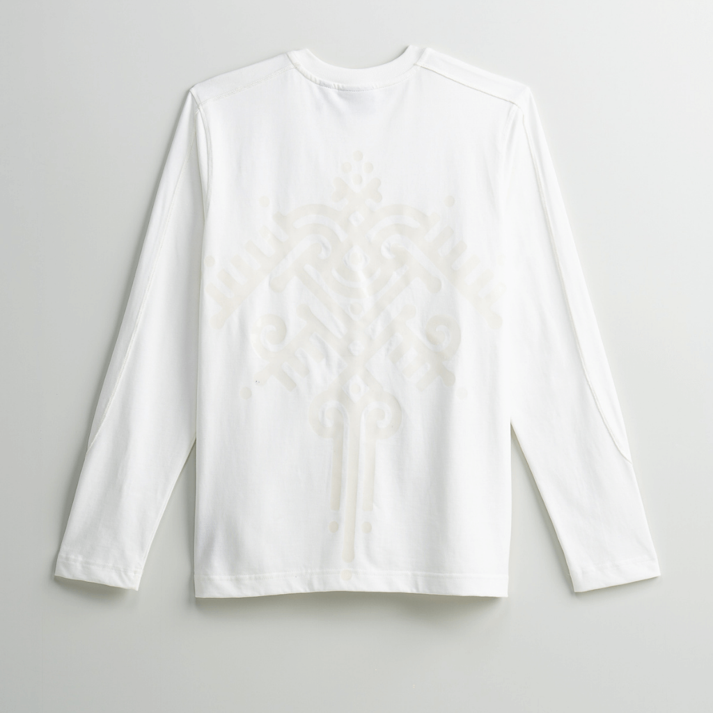 AP CROWN HILOS SAGRADOS LIAH CAMISETA MANGA LARGA REGULAR BLANCA