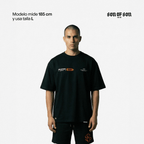 SON OF SON DALLAS TEXAS PRECISION DIVISION CAMISETA OVERSIZED NEGRA