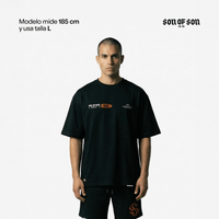 SON OF SON DALLAS TEXAS PRECISION DIVISION CAMISETA OVERSIZED NEGRA