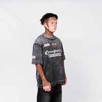 CREEP BRAND RELIQUIES NOIR CAMISETA OVERSIZE GRIS OSCURA