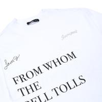 SINNERS FW25 CHAMPAGNE CAMISETA OVERSIZE BLANCA