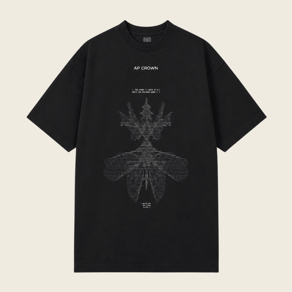 AP CROWN SIGNAL CAMISETA SECUENCE BLACK HIBRIDA NEGRA