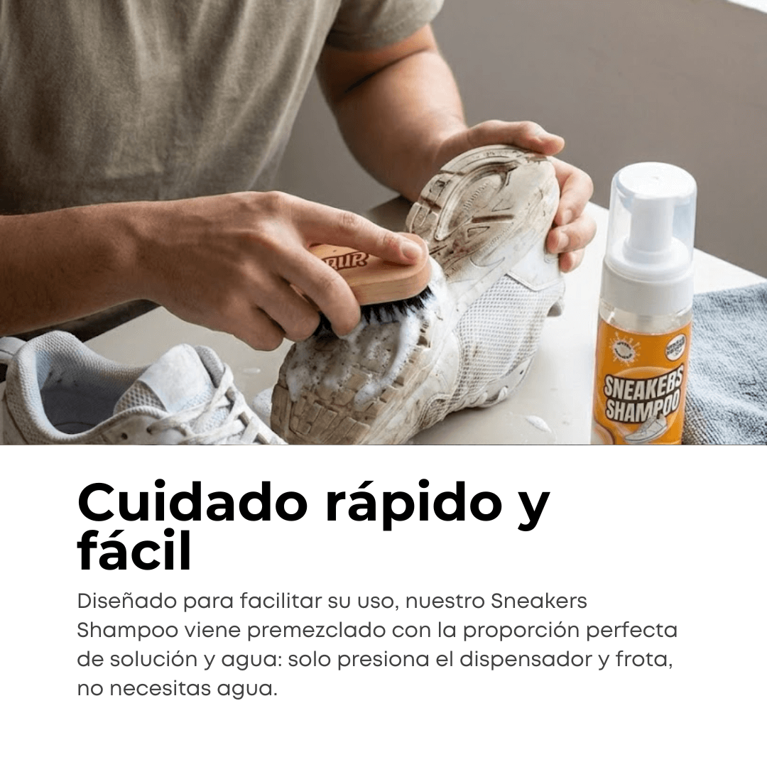 ESPUMA SHAMPOO LIMPIADOR PARA TENIS Y ZAPATOS LAVADO