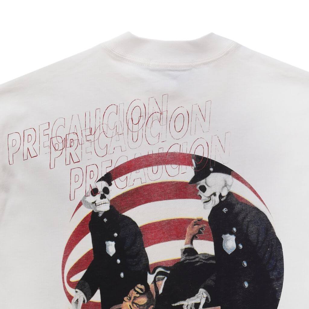SINNERS SUGAR ABUSE PRE-CAUCION CAMISETA OVERSIZED BEIGE