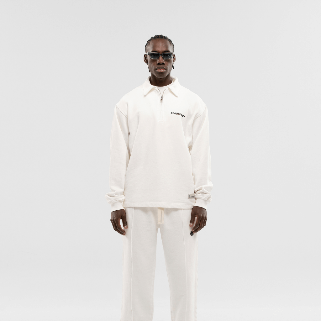 MONOIC TIMELESS V2 SACO QUARTER ZIP OVERSIZED BLANCO