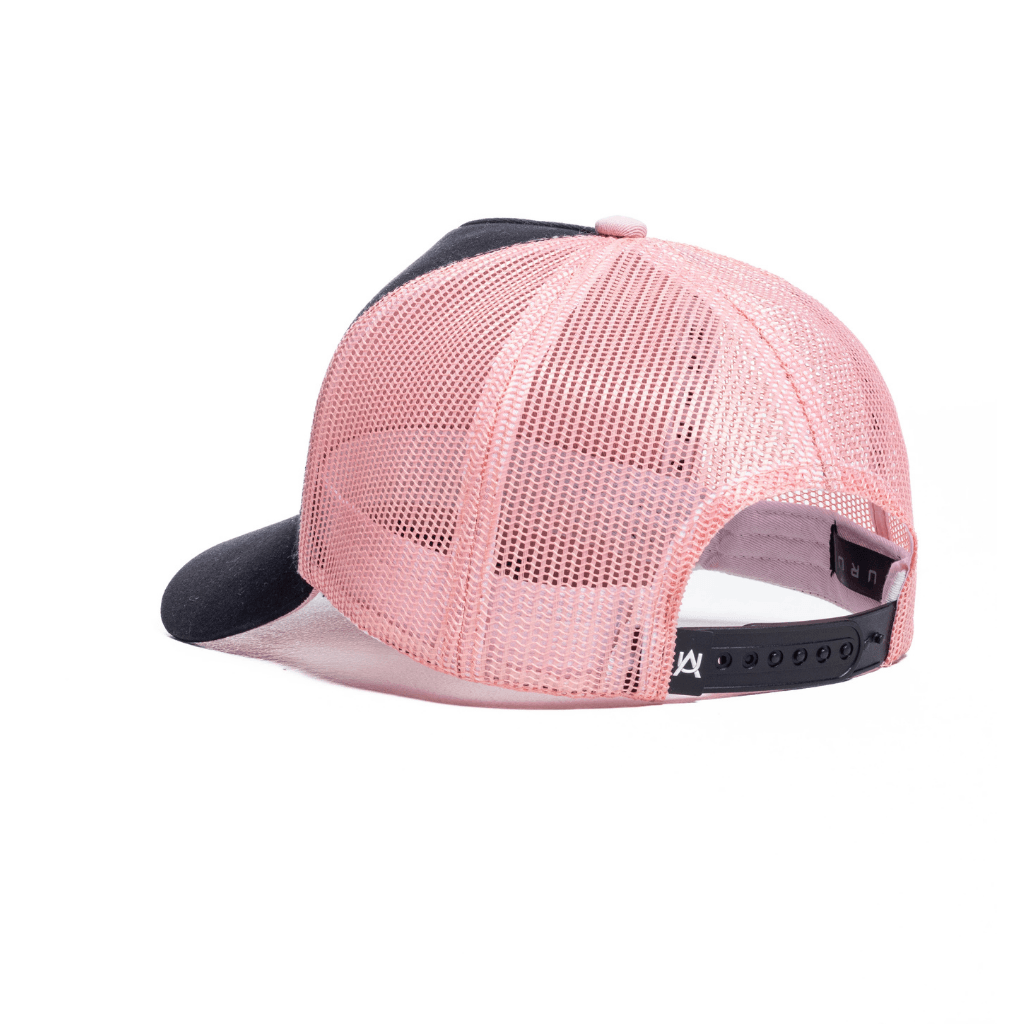 AURUM STARS I BLACK & ROSE CAP GORRA CAMIONERA AJUSTABLE ROSADA