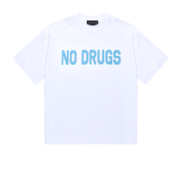 SINNERS NO DRUGS CAMISETA OVERSIZED BLANCA