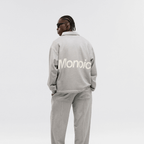 MONOIC TIMELESS V2 SACO QUARTER ZIP OVERSIZED GRIS DESGASTADO