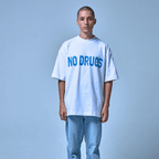 SINNERS NO DRUGS CAMISETA OVERSIZED BLANCA