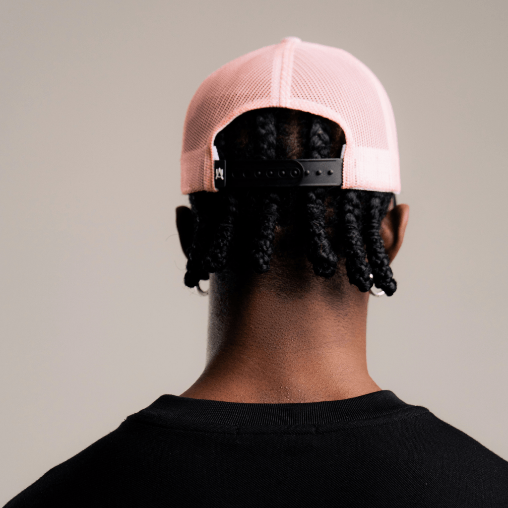 AURUM STARS I BLACK & ROSE CAP GORRA CAMIONERA AJUSTABLE ROSADA