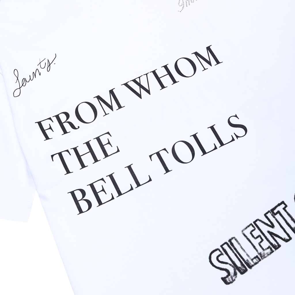 SINNERS FW25 CHAMPAGNE CAMISETA OVERSIZE BLANCA