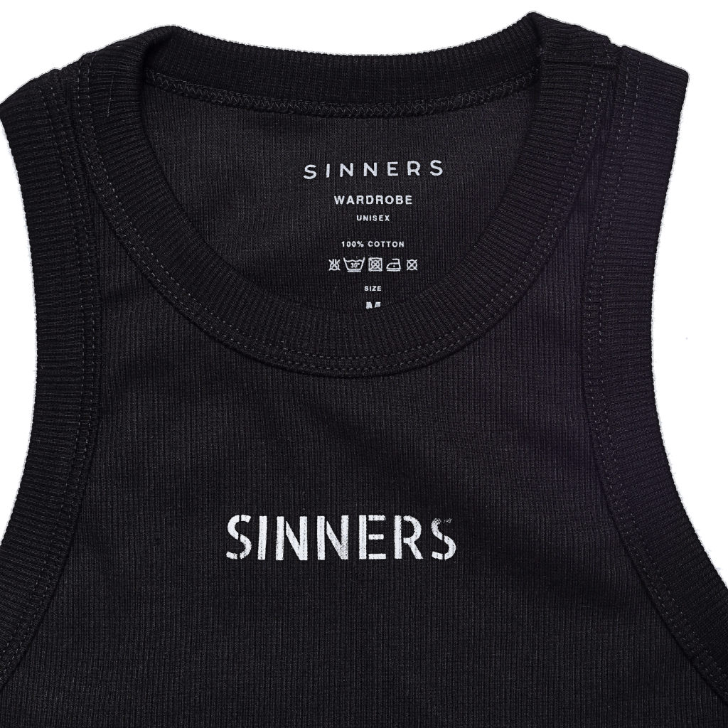 SINNERS TANK TOP MUJER NEGRO