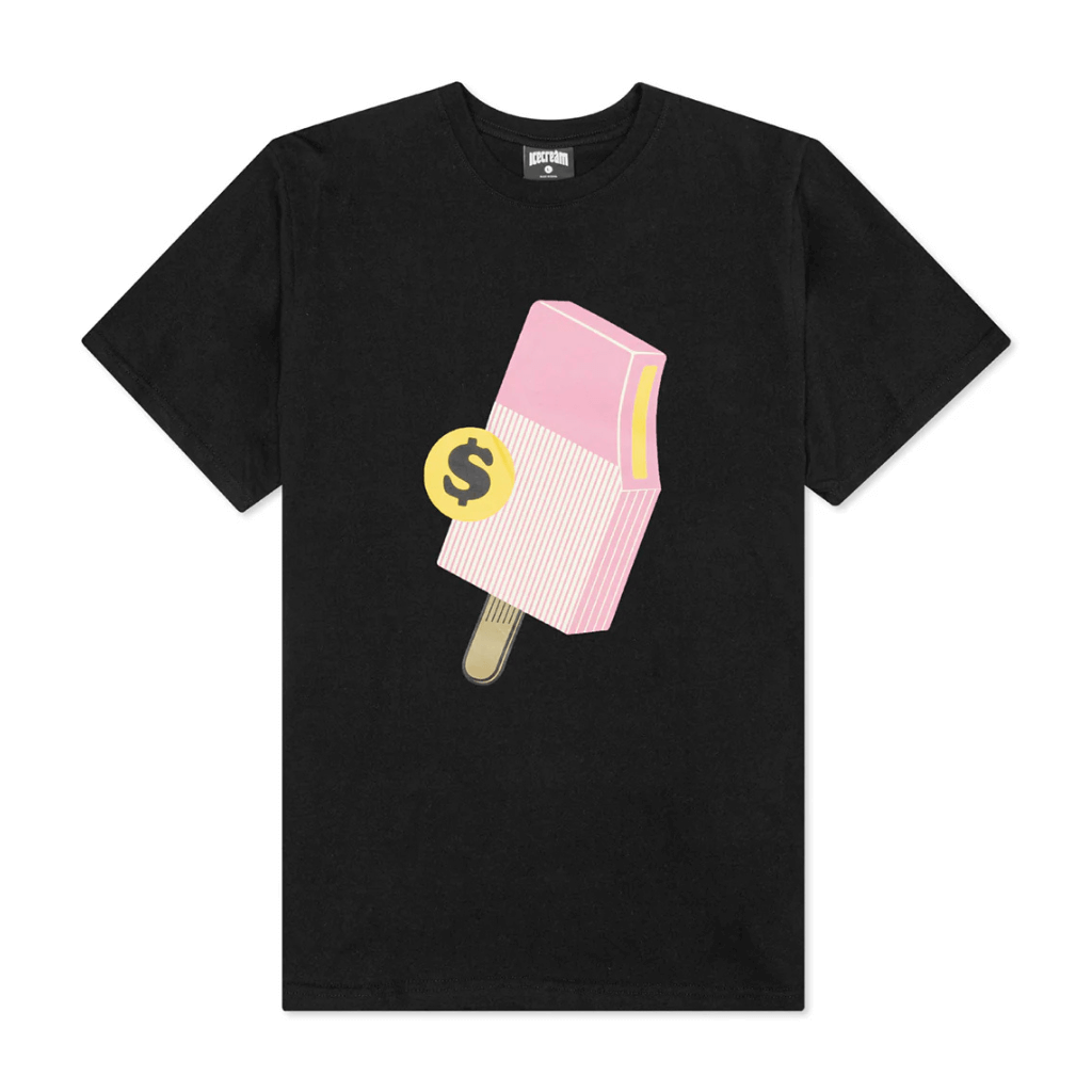 ICECREAM CURRENCY CAMISETA NEGRA