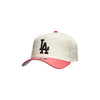 NEW ERA 9FORTY A FRAME MLB LOS ANGELES DODGERS CHROME CORAL COLLECTION GORRA AJUSTABLE BLANCO