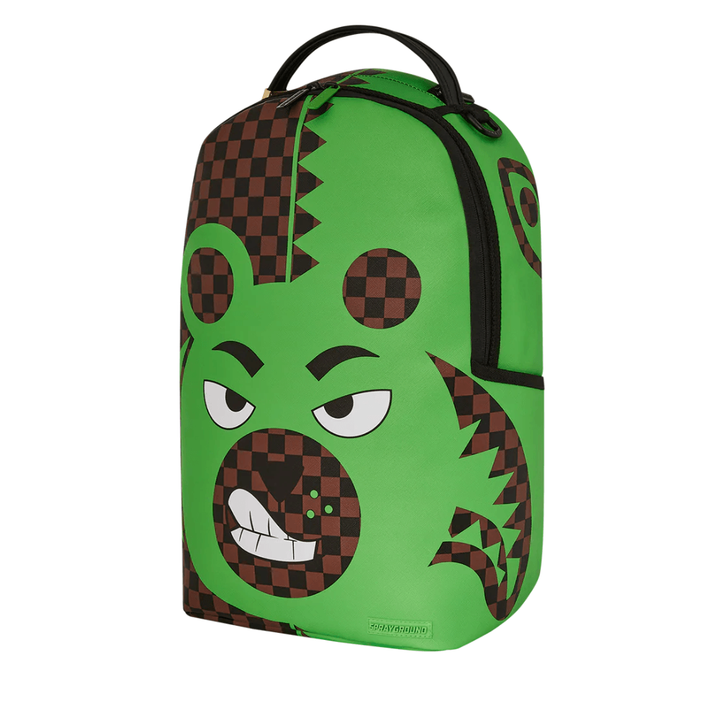 MORRAL SPRAYCOLOMBIA GREEN MONEY BEAR SPLIT BACKPACK VERDE