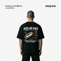 SON OF SON DALLAS TEXAS PRECISION DIVISION CAMISETA OVERSIZED NEGRA