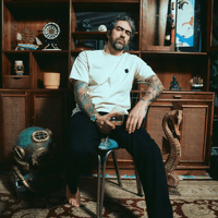 SON OF SON AN OLD FISHERMAN T-SHIRT OT-0 CAMISETA OVERSIZE BEIGE