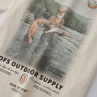 SON OF SON AN OLD FISHERMAN T-SHIRT OT-0 CAMISETA OVERSIZE BEIGE