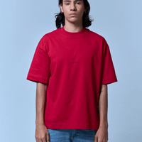 SINNERS CENTER LOGO CAMISETA BOXY ROJA