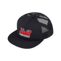 SUPREME X TOY MACHINE GORRA CAMIONERA AJUSTABLE NEGRA