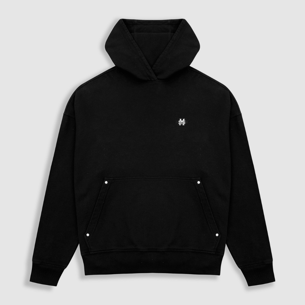 MONOIC TUTTO BENE I HOODIE OMBRA NEGRO OSCURO