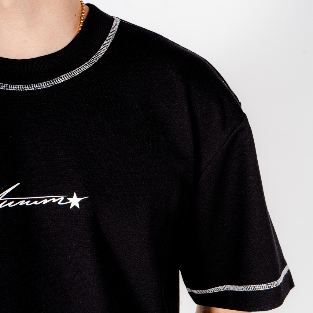 AURUM RACING STARS CAMISETA SIGNATURE RACING SEAMS NEGRA