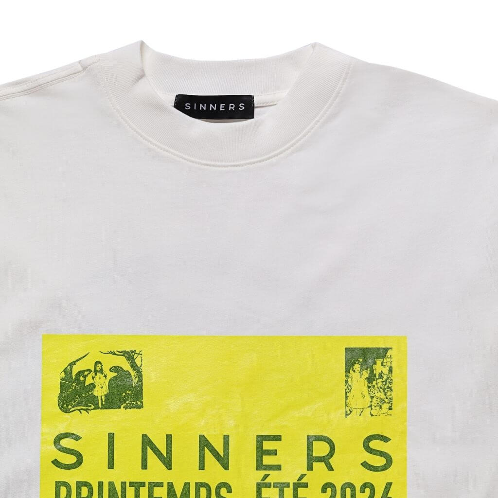 SINNERS SUGAR ABUSE PRE-CAUCION CAMISETA OVERSIZED BEIGE