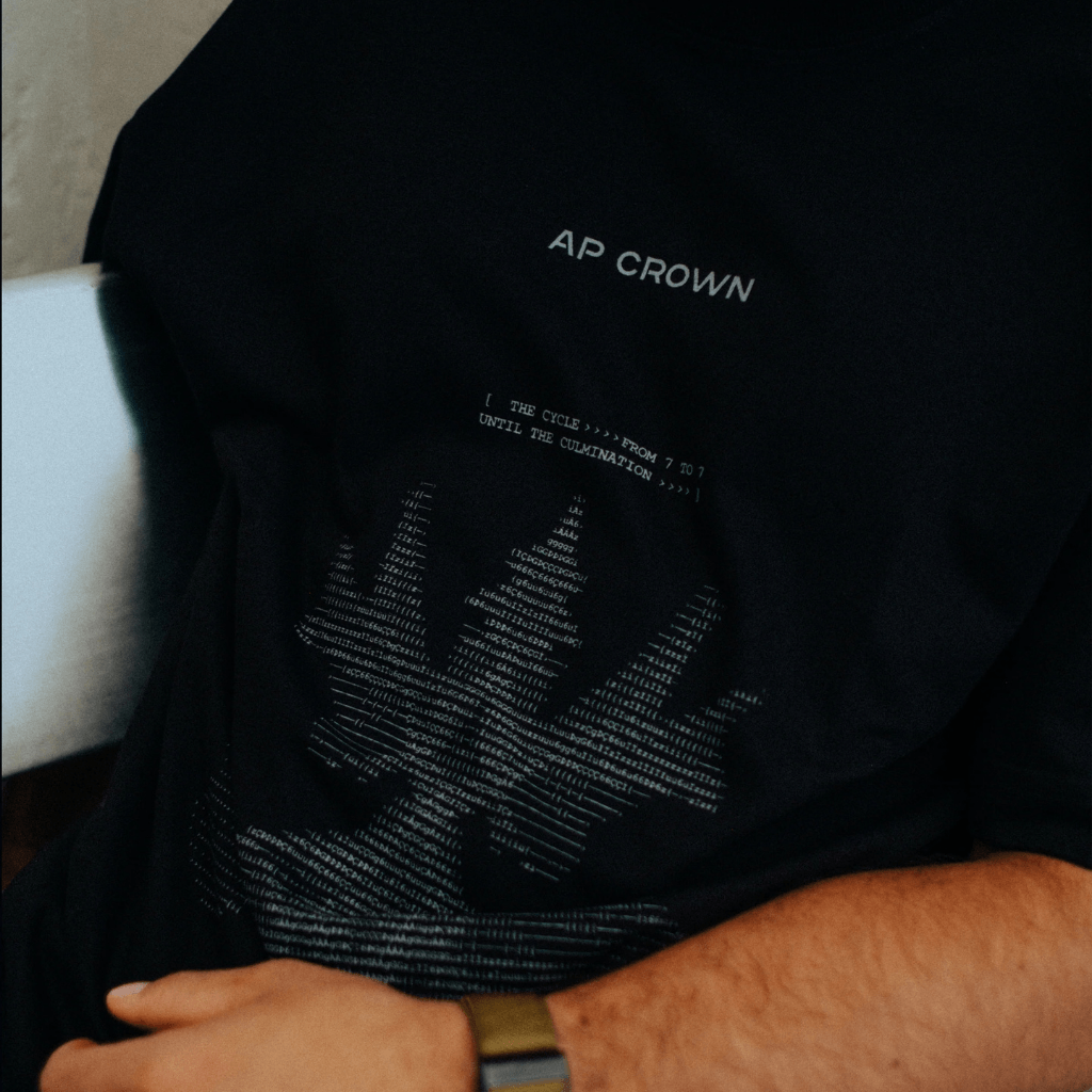 AP CROWN SIGNAL CAMISETA SECUENCE BLACK HIBRIDA NEGRA
