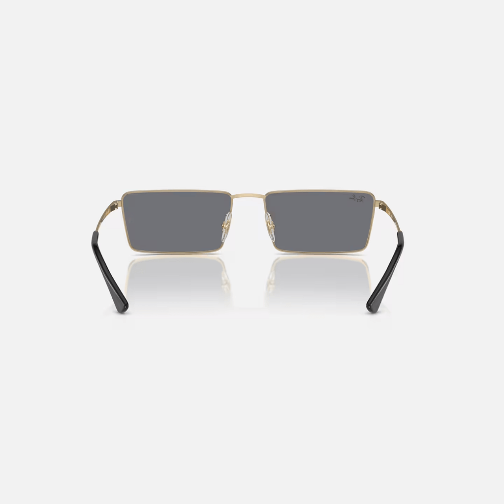GAFAS RAYBAN EMY BIO-BASED LENTE NEGRO OSCURO MARCO DORADO