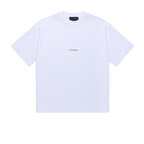 SINNERS CENTER LOGO CAMISETA BOXY BLANCA
